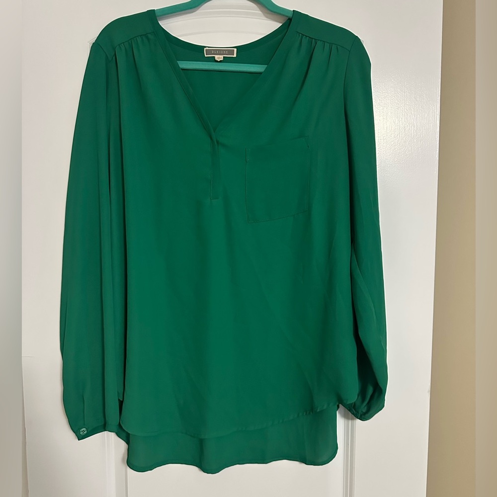 Pleione Emerald Green Women's Blouse
